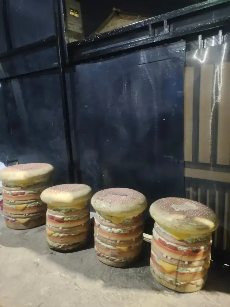 Dijual bangku model burger 4 pcs