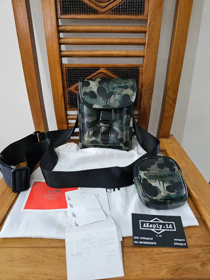Coach Crossbody With Hybrid Pouch With Camo Print