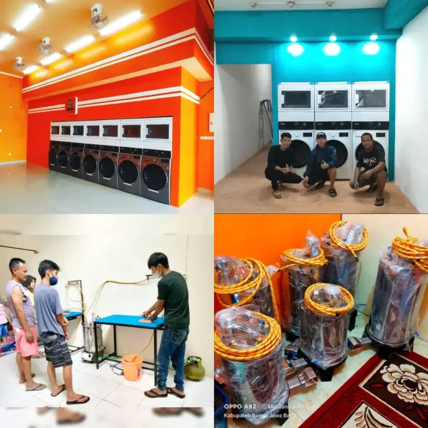 PAKET USAHA LAUNDRY LENGKAP|MESIN CUCI|MESIN PENGERING
