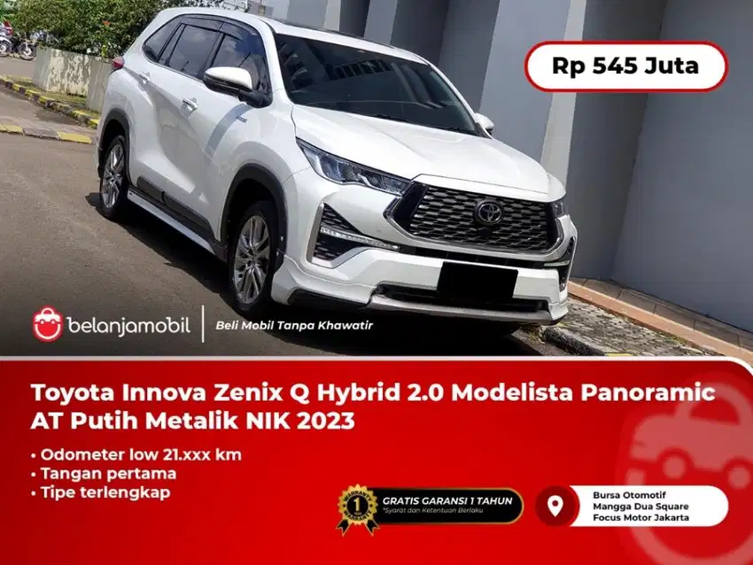 [ LOW KM 20K ] Toyota Innova Zenix Q Hybrid 2.0 Modelista AT 2023/2024