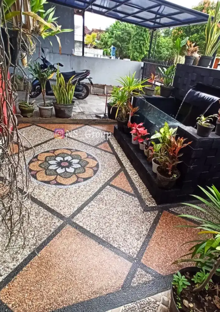 Batu koral sikat motif