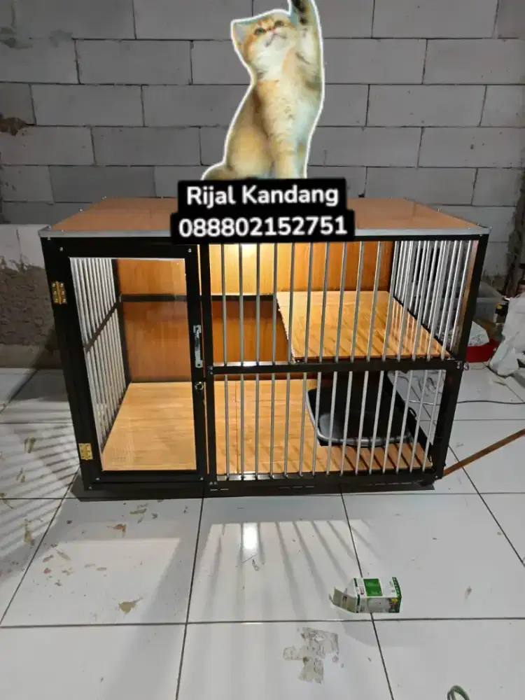 Kandang kucing alumunium