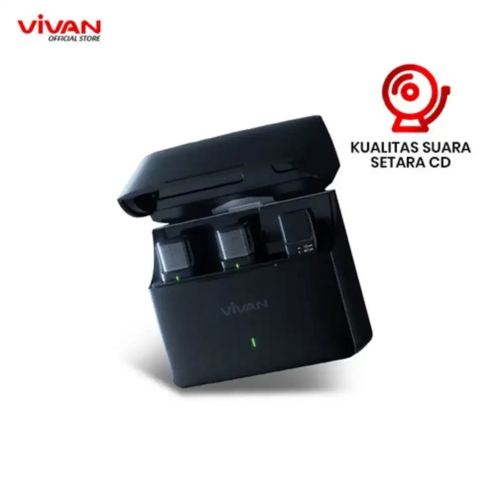 Vivan Microphone Wireless Clip On 2 Mic Lavalier Type C iPhone