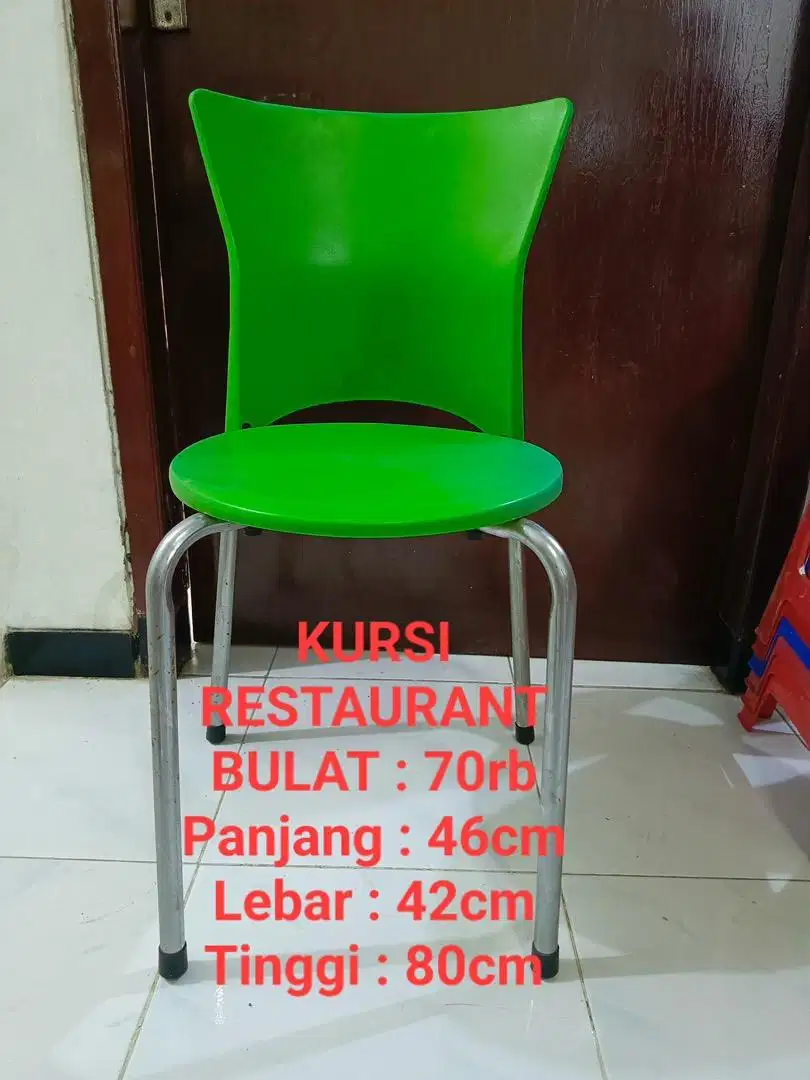 Kursi Kafe/Cafe, Kursi Makan, Kursi Depot, Kursi Warung (Bulat)