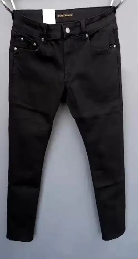 CELANA JEANS NUDIE BLACK BRANDED IMPORT