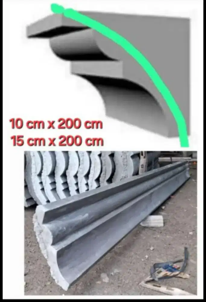 Lisplang beton profil instan