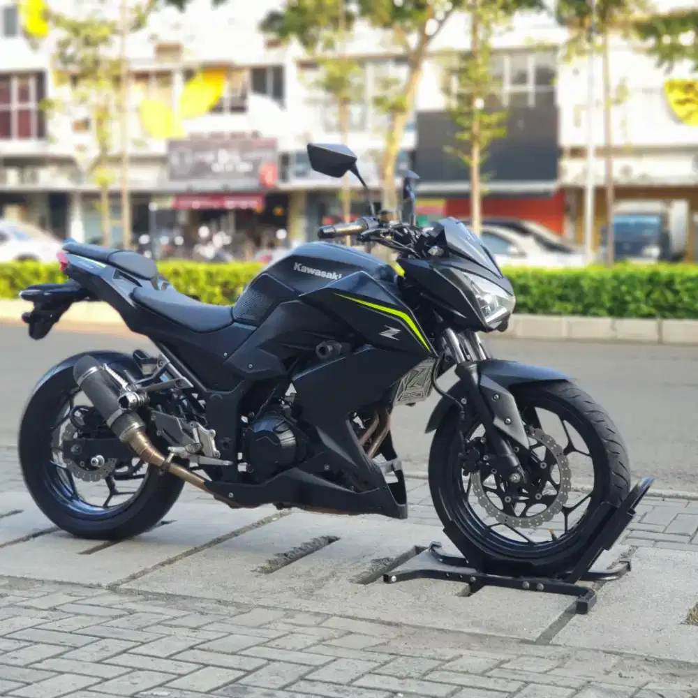 KAWASAKI Z250 HITAM TAHUN NIK 2018 PAJAK PANJANG