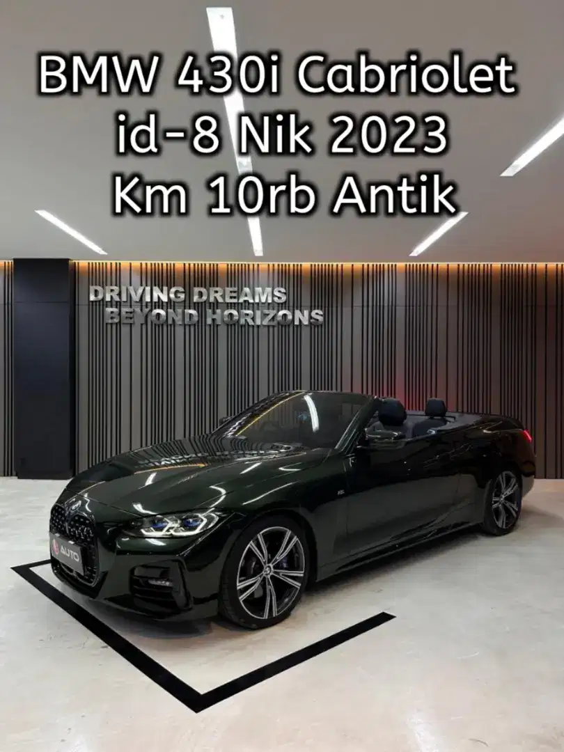 BMW 430i Convertible AT 2024 Hijau Cabriolet id-8 New Model Nik 2023