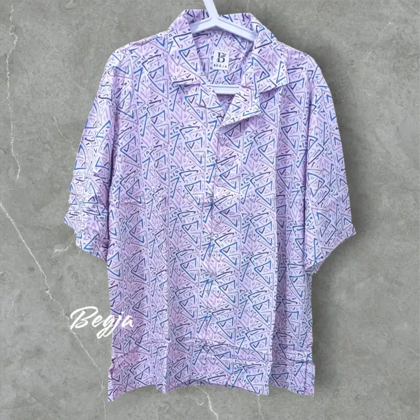 Kemeja Motif Wanita Pria Free Size