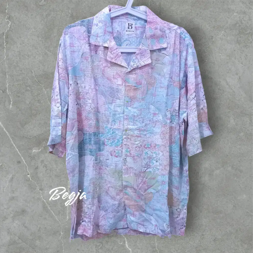 Kemeja Motif Wanita Pria Free Size