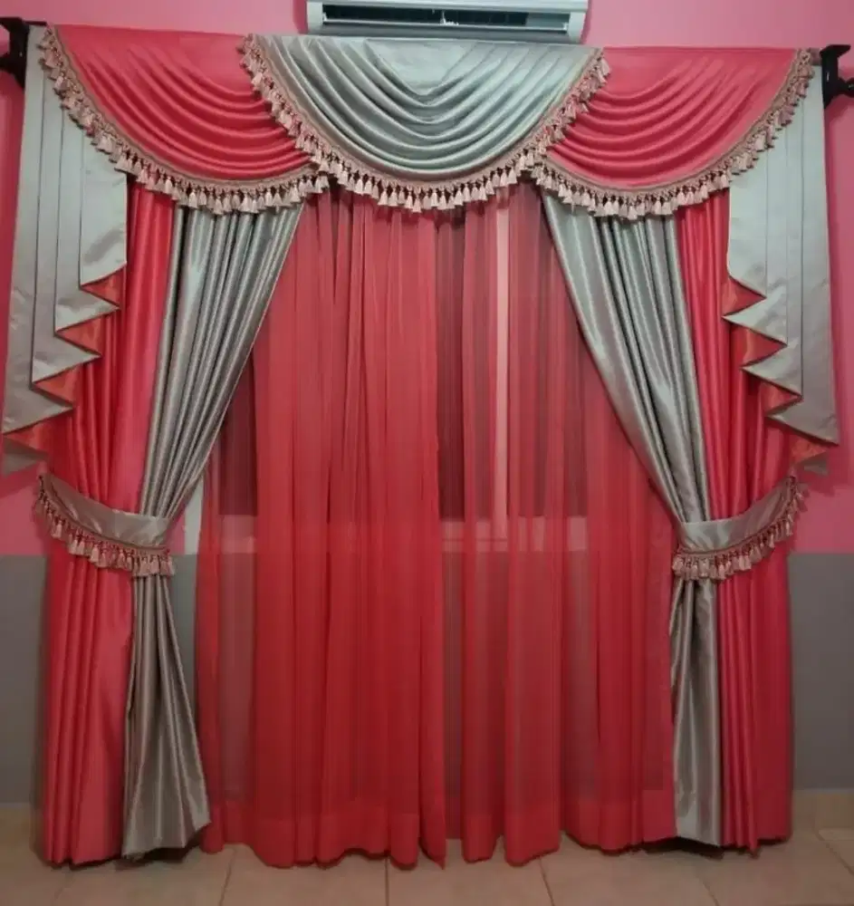 Pasang gordyn gorden murah vertikal roll blind jasa wallpaper dinding