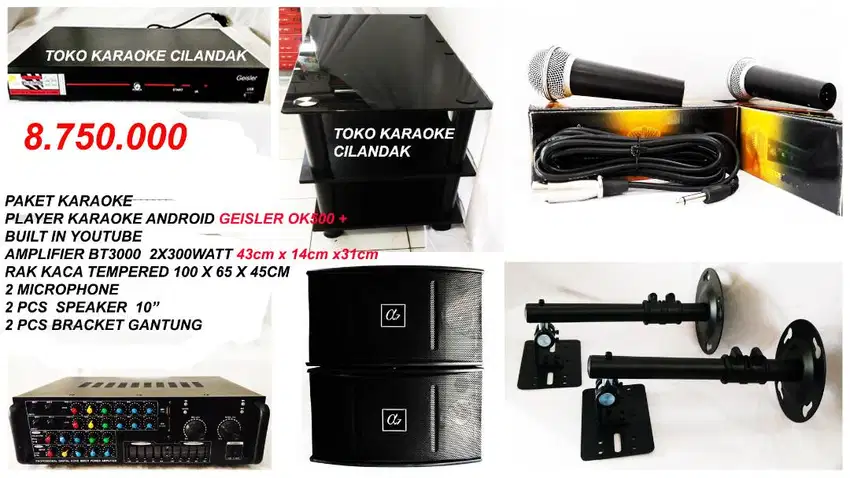 PAKET KARAOKE   untuk cafe restoran rumah hotel losmen kost  hdd 2tb