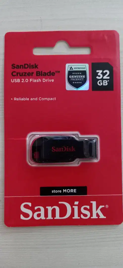 Flashdisk sandisk cruzer blade 32gb baru bagus dijamin ori 49k murah