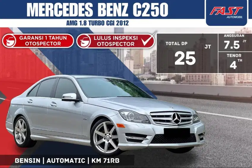 MERCEDES BENZ C250 AMG 2012 LOW KM.71RB & PAJAK PANJANG #F6ST