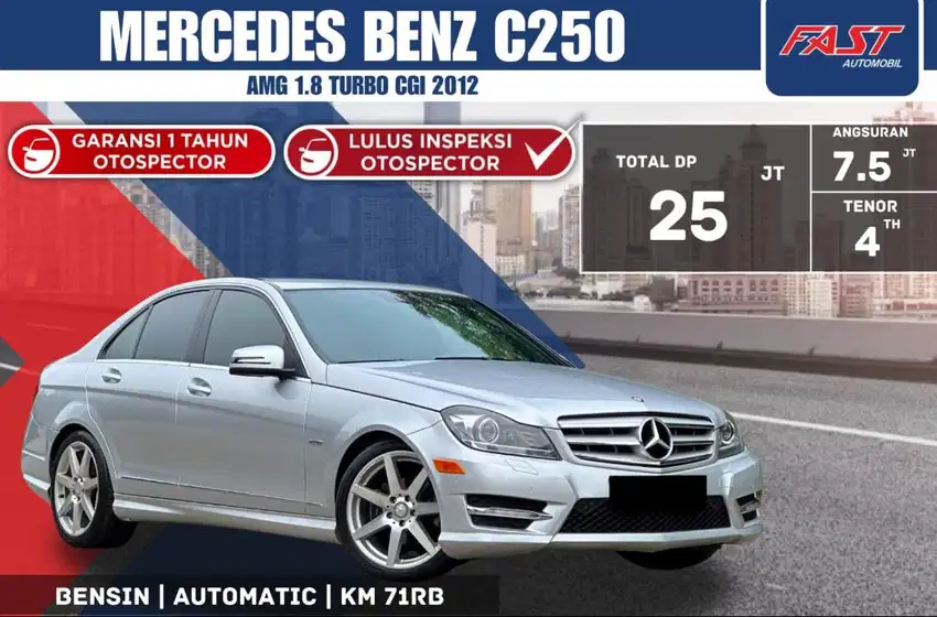 MERCEDES BENZ C250 AMG 2012 LOW KM.71RB & PAJAK PANJANG #F5ST