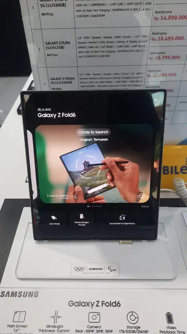 Samsung Zfold 6 bisa dicicil ringan tanpa kartu kredit hanya disini