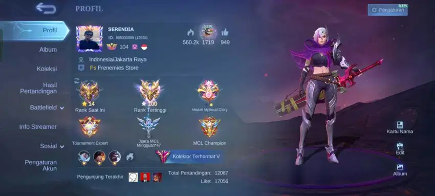 Akun Mobile Legends Bang-Bang