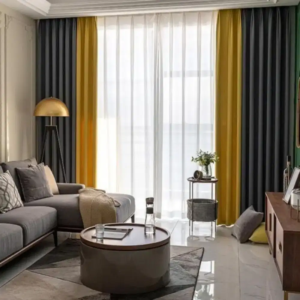 Pasang gordyn gorden murah vertikal roll blind jasa wallpaper dinding