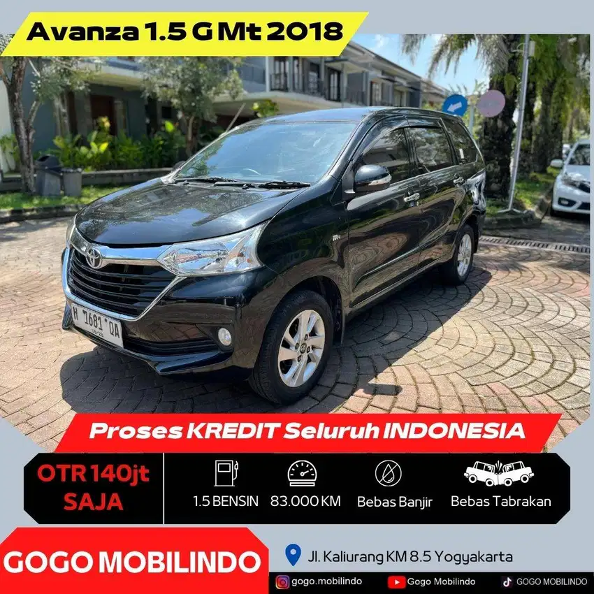[Dp5jt] Avanza G Manual 2018 Plat H MURAH Bisa Kredit