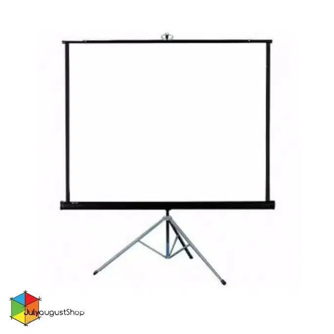 Screen Proyektor Tripod 84 / Layar Projector 84 inch