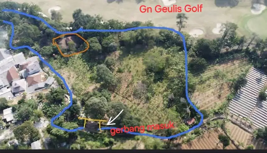 Dijual Murah Tanah 1,29 ha Hak Milik Gunung Geulis, Kabupaten Bogor