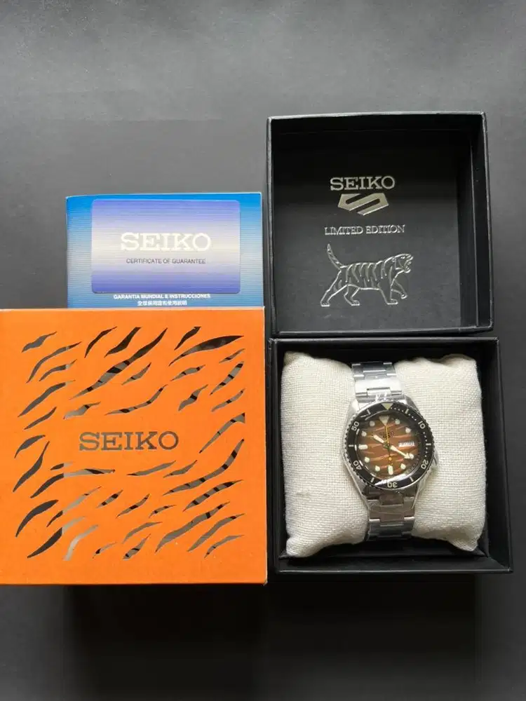 BRAND NEW SEIKO 5 SPORTS/SEIKO TIGER (SRPL45K1). LIMITED EDITION