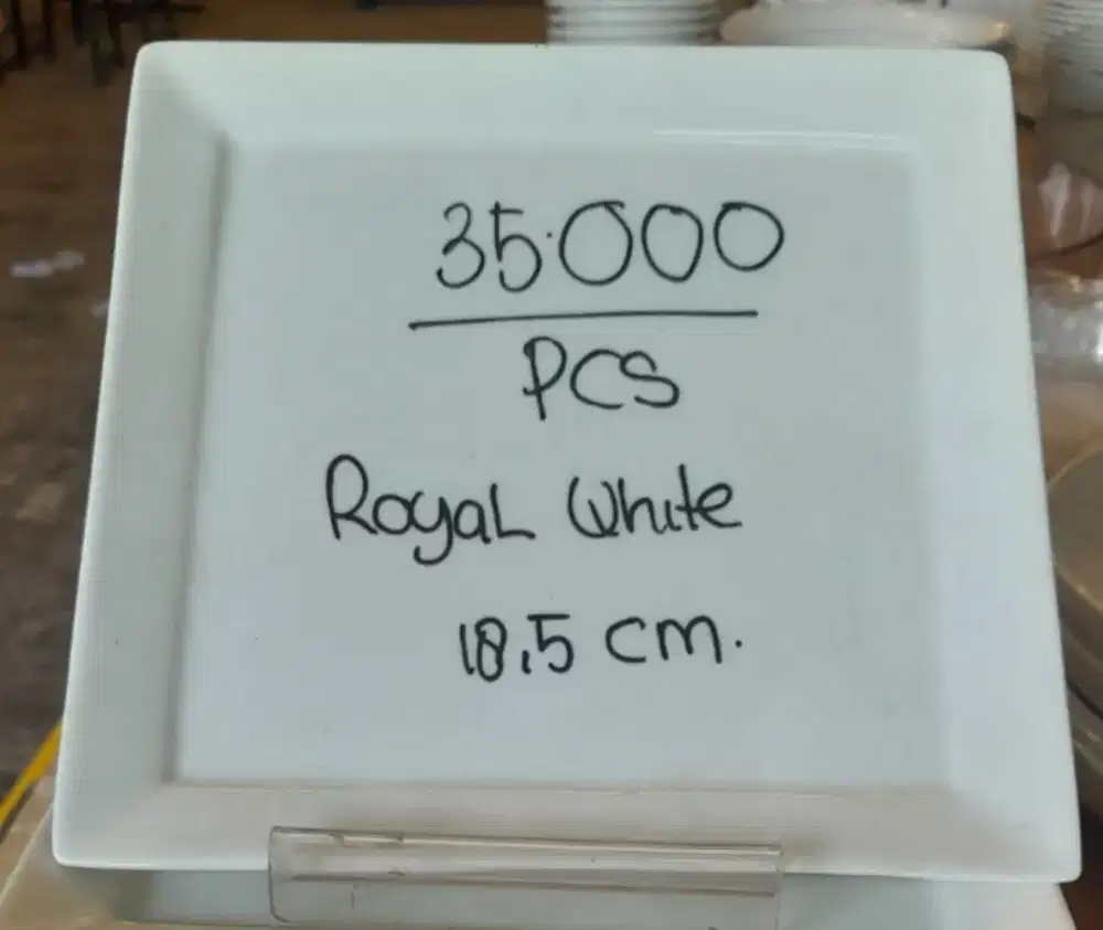 PIRING KERAMIK ROYAL WHITE