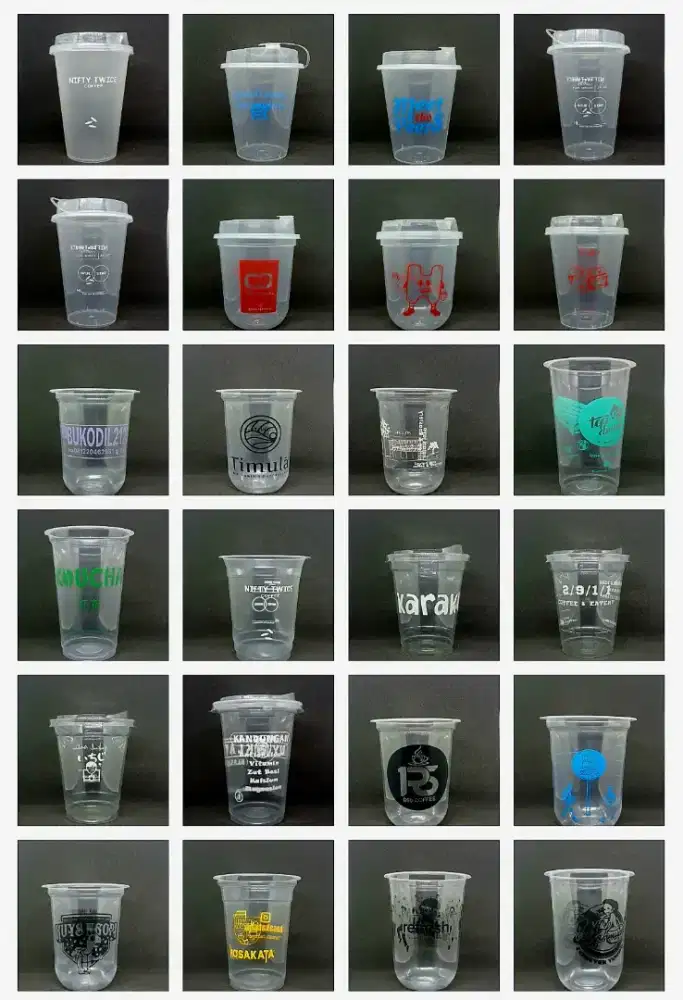 Percetakan cup plastik, Lunc box, Rice bowl, Lid sealer, kresek dll