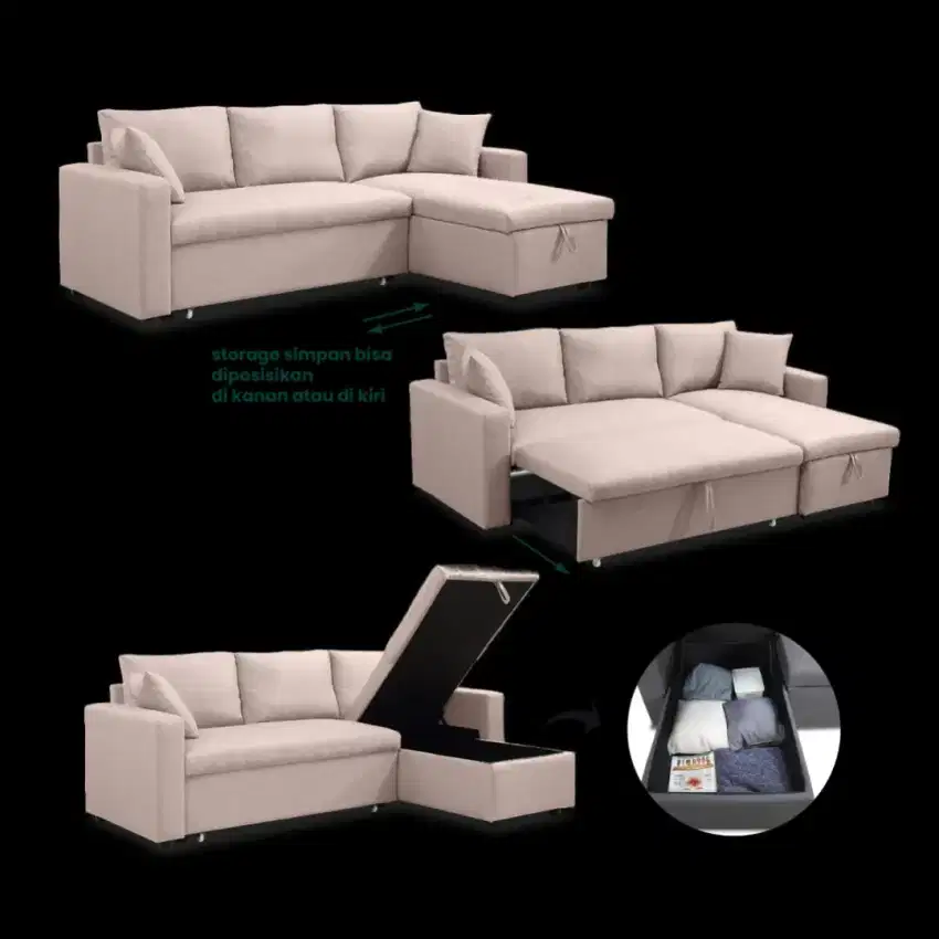 sofa L minimalis