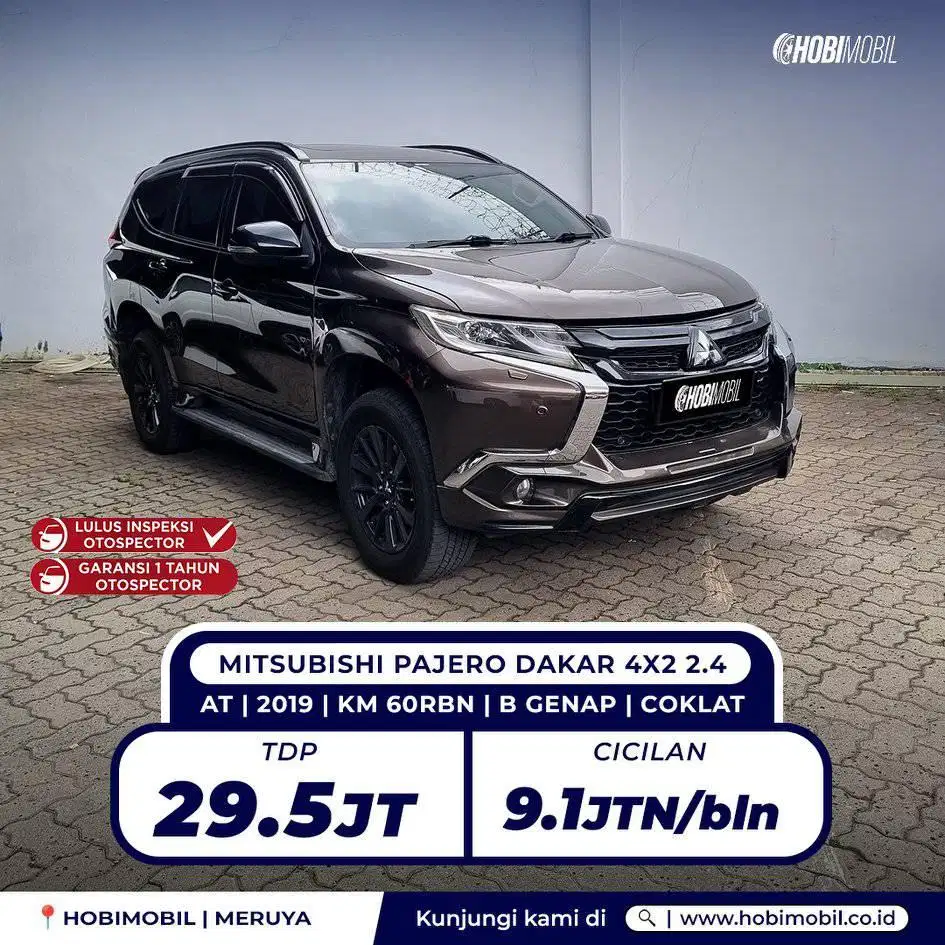 Pajero Dakar 4x2 AT 2018 Pemakaian 2019