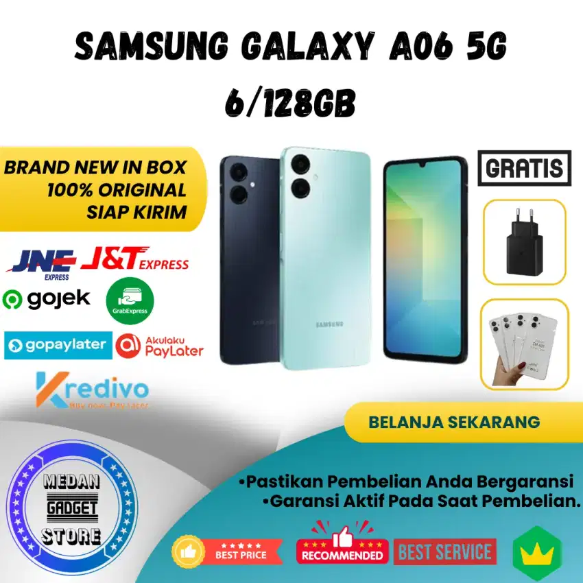 New Samsung Galaxy A06 5G Ram Plus 12/128GB Garansi resmi Samsung