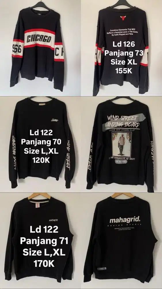 Crewneck tebal warna aman