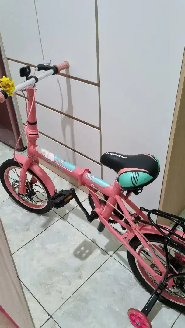 SEPEDA LIPAT ANAK KOUAN 16 PINK