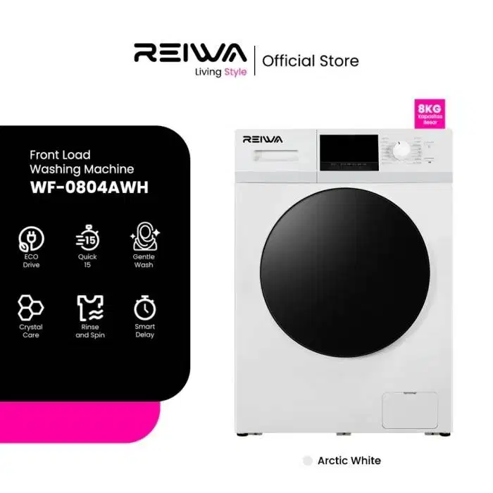 REIWA Mesin Cuci Front Loading 8KG