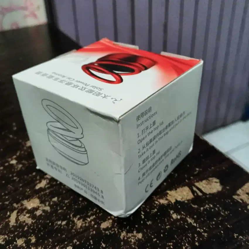 Parfum Mobil Pajangan Ring Auto Gerak Tenaga Surya