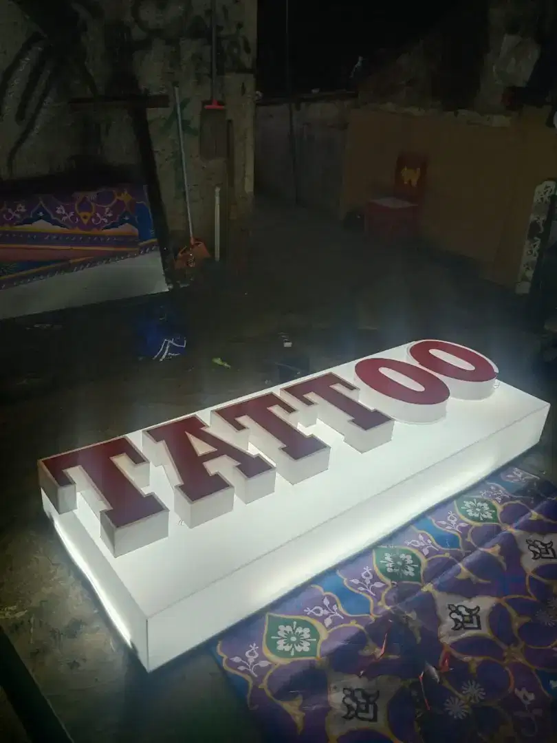 Huruf timbul neon box-Neon box murah