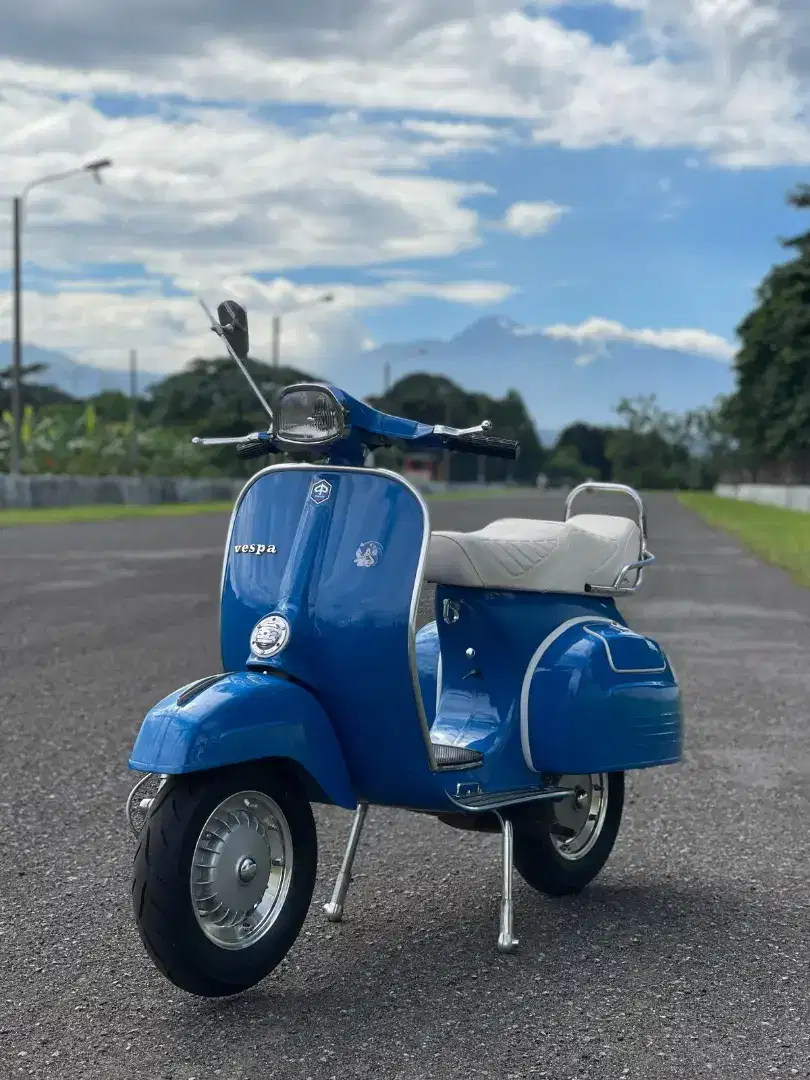 Vespa super 1979 engine excel double starter surat akur