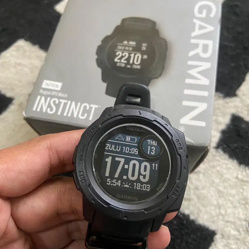 Garmin Instinct Tactical Black Mulus no minus siap pakai ex inter