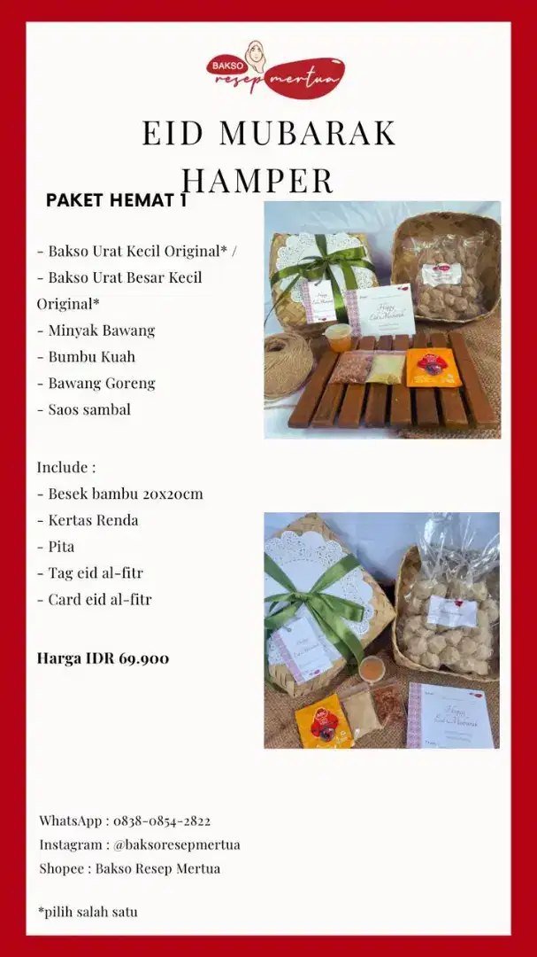 Jual hampers bakso prozen