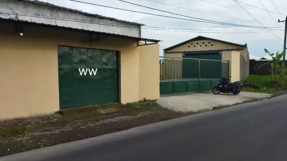 Jual gudang lokasi transan gatak skh luas 1469m harga 5M nego