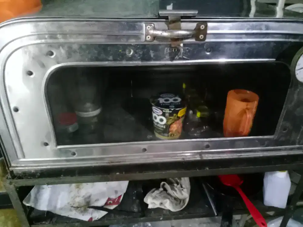 Oven tangkring full stainless jumbo - bahan tebal - Termometer Germany