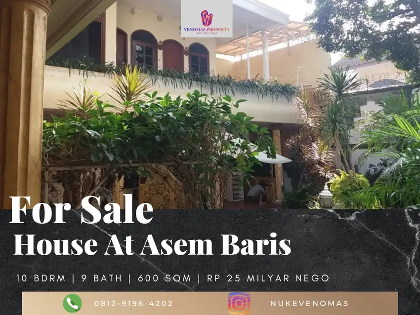 Dijual Rumah Lux di Jl. Raya Asem Baris Tebet Jakarta Selatan