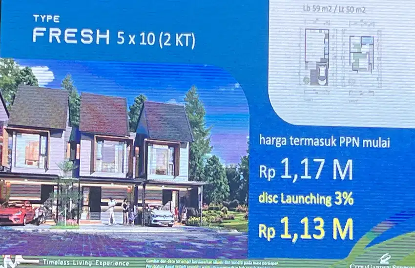 Dijual rumah di citra garden serpong type fresh