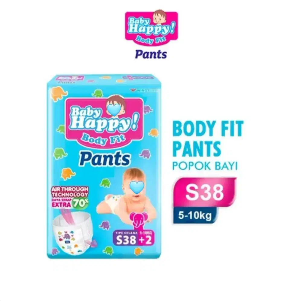 POPOK CELANA BABY HAPPY