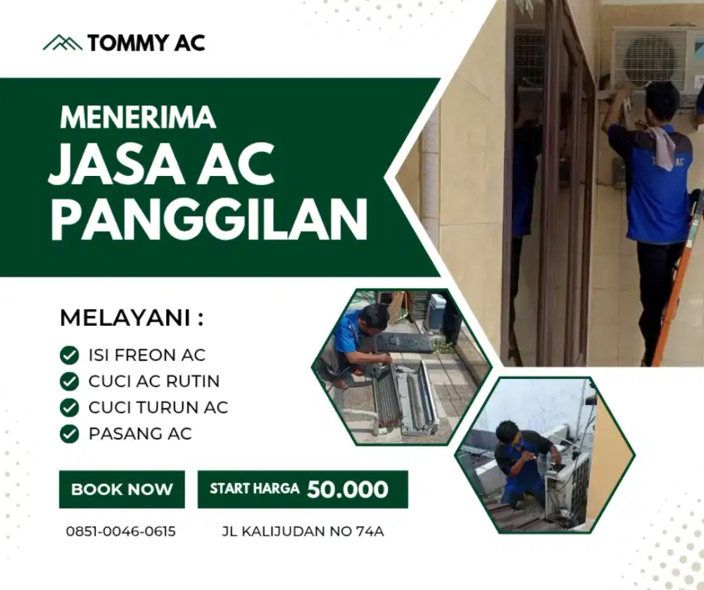 Jasa panggilan jasa Bongkar AC / Perawatan AC ke rumah