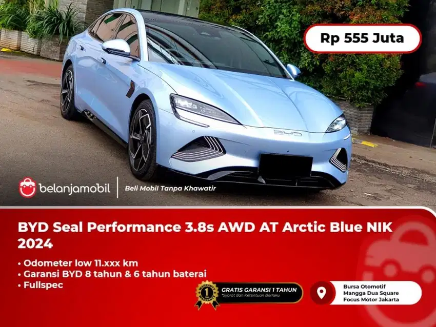 KM.1RB !! BYD SEAL PERFORMANCE AWD 2024 / 2025 BIRU