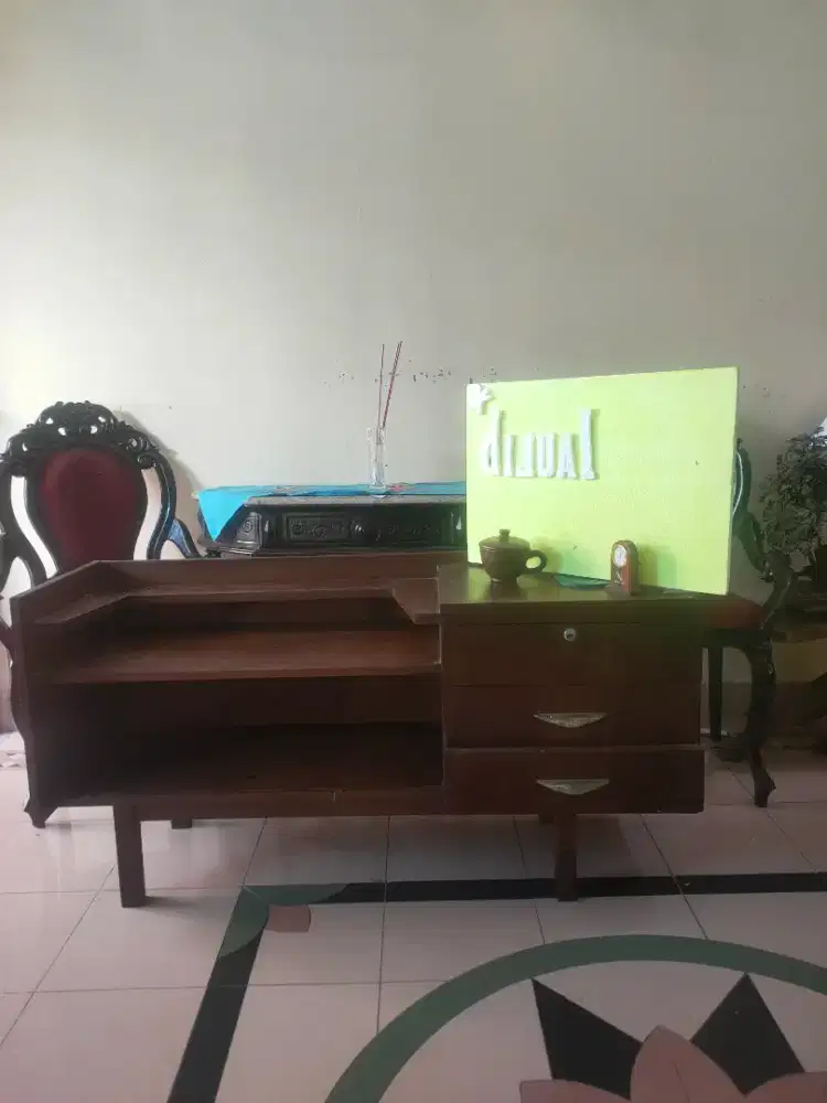 Meja kayu jati lawas vintage,,,