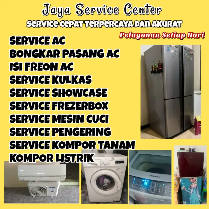 Service Mesin Cuci AC Kulkas Frezer Bongkar Pasang AC Mayjen Surabaya