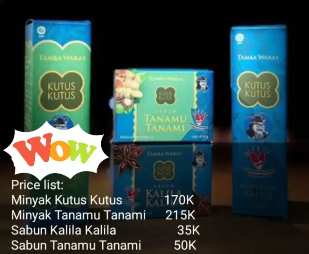 Minyak kutuskutus Set