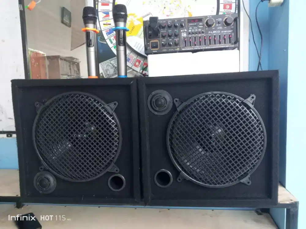 Paket sound karaoke 12 in wirless